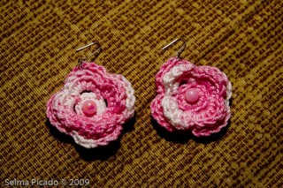 Brincos em Crochet