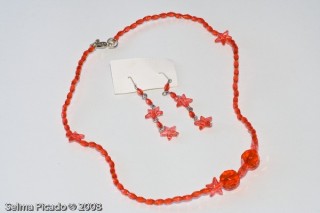 Colar de Missangas com Brincos