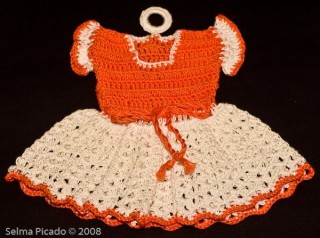 Conjunto de Pegadores em Crochet
