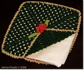 Porta-Guardanapos em Crochet