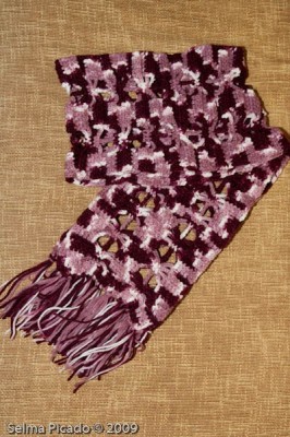 Cachecol em Crochet 2